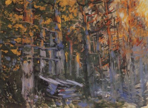 konstantin-korovin: Forest, 1918, Konstantin Korovin