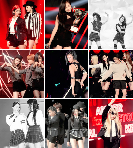 : ↪ top 9: f(x) stage outfits. asked by anon.