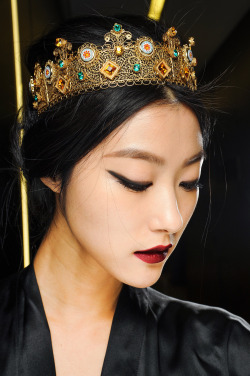 westernwaves:  Ji Hye Park backstage Dolce