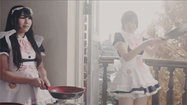 bluedragonkaiser:  onlylolgifs:  100 Sizzling Japanese maids in Action  That’s
