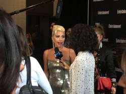 gaga-chronicles:  September 8, 2018 - Lady Gaga being interviewed at the Entertainment Weekly’s Must List Party at the Toronto International Film Festival 2018 at the Thompson Hotel   