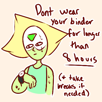 kyopal:Happy PRIDE!!! I made a short comic for a small beginners guide to binding!! Remember to do what FEELS best for your body, not to do whatever gets you a flat chest. Have a SAFE pride everyone!!!