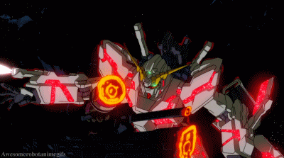 mecha-gifs:  Spotlight Sunday: Unicorn Gundam (Destroy Mode)