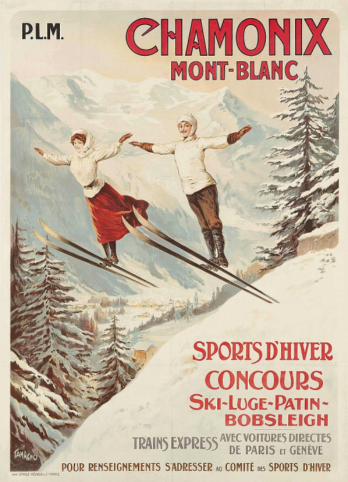 Treasure in the Royal Tower &amp; Art - Winter Sports Edition1. 1910 Chamonix Mont Blanc Poster by F