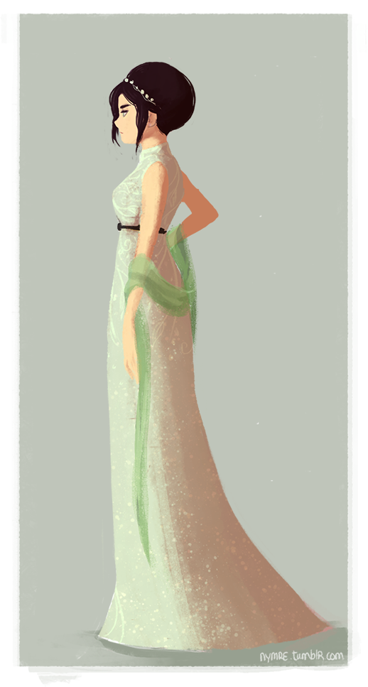 nymre:  anon asked for Toph in formal gala garb fromt the character clothing meme.