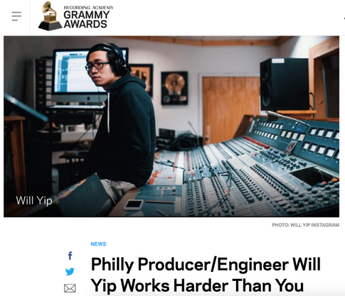 Head over to the Grammy’s website now for an article on one of my recent collaborators, Mr Will Yip.