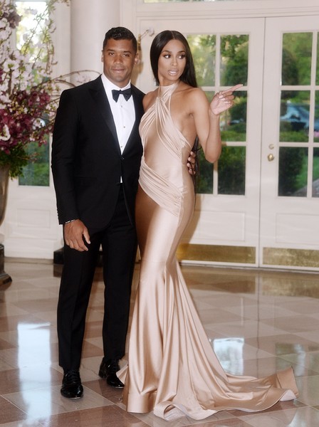 thechriscrocker:  surra-de-bunda:  sincerely-ciara04/28/15-Ciara and Russell Wilson attend the White House State Dinner for Japanese Prime Minister  Shinzo Abe And wife Akie Abe.    Holy shit. She’s so beautiful. And he’s so handsome…