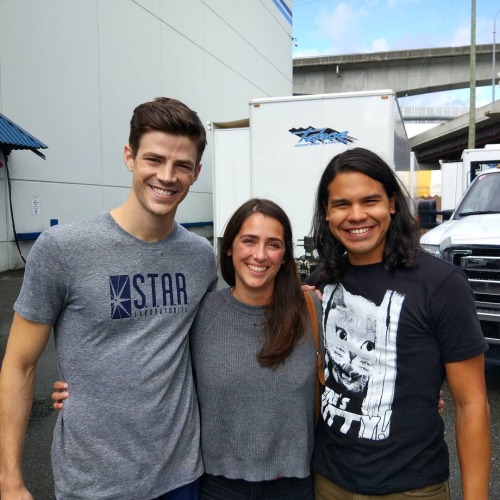 @noelia_blanco Today we went to the set of Flash!! #theflash #centralcity #set #vancouver