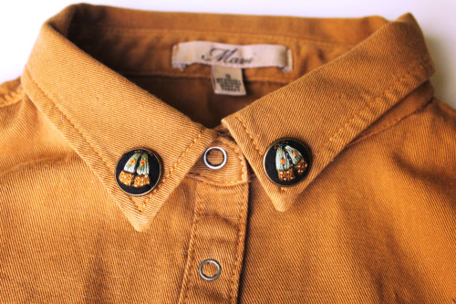 mymodernmetselects: Embroidered Collar Pins Add Handcrafted Flair to Your Everyday Outfit Looking to