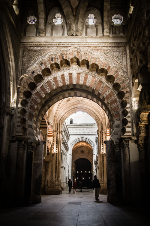 danielalfonzo:Scenes from within the Mosque of Cordoba, Spain. February 2014.