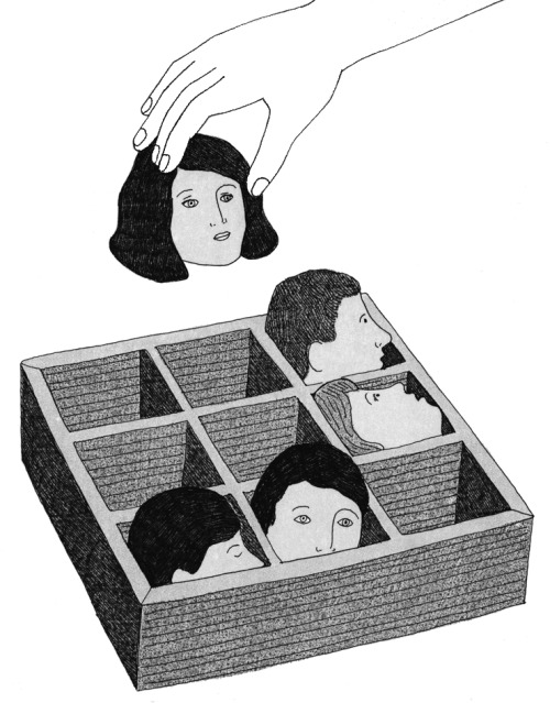 kirgiakos: ’The diagnosis of mental disorders’. Marion Fayolle illustration for the New YorkTimes 