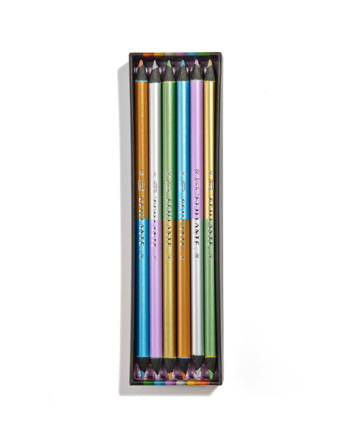 Brillante PencilsLouise Fili  (18.7 × 5.7 CM)  12 DOUBLE-SIDED PENCILS, 6 COLORS, IN
