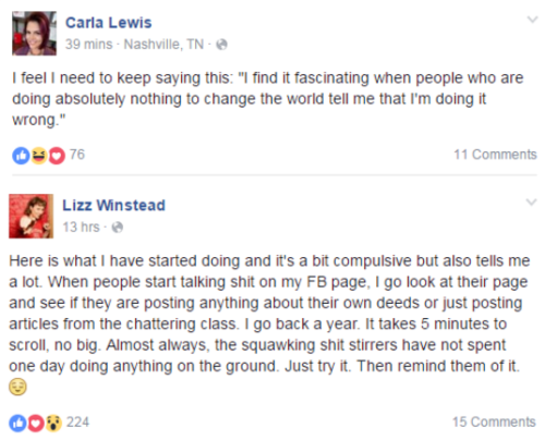 Carla Lewis on Facebook | Lizz Winstead on Facebook