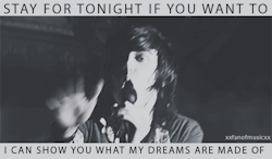 xxfanofmusicxx:  If I’m James Dean, Then You’re Audrey Hepburn  Sleeping With Sirens 