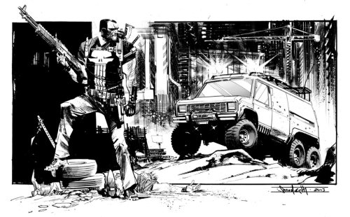 Punisher commission by seangordonmurphy More sketches here.