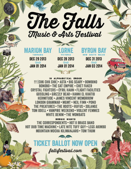 byronfilmfresh:FALLS FESTIVAL|BYRON BAY 2013