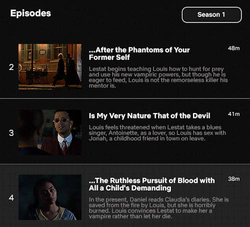 INTERVIEW WITH THE VAMPIRE Season 1 On Netflix [in/sp.]