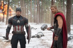 world-0f-comics:  Captain America and Thor