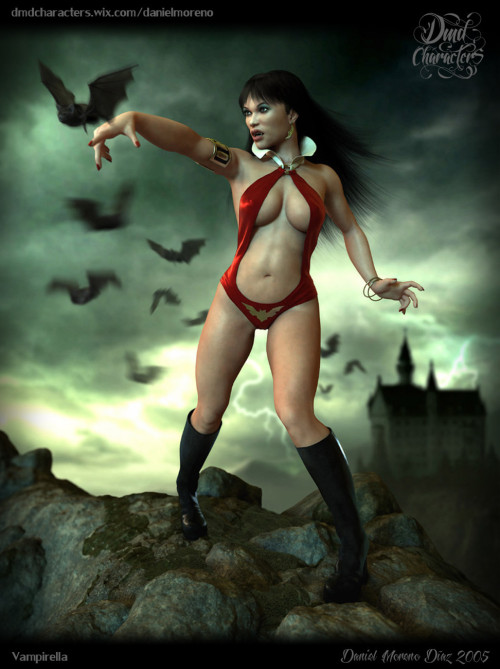 art-of-cg-girls:  Vampirella by Daniel Moreno Diaz