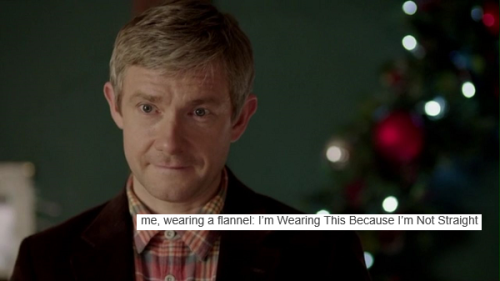 Campy Gay/Grumpy Bi Johnlock + Text Posts