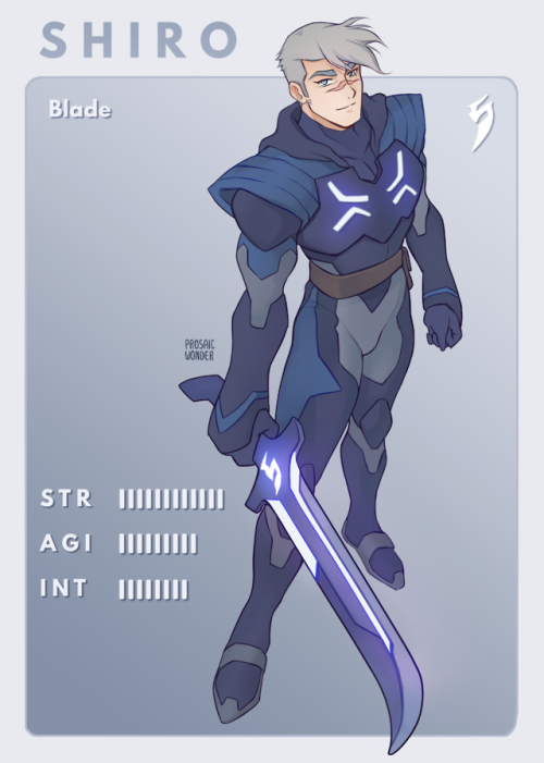 Shiro’s design &amp; stats from my Blade Partner AU!