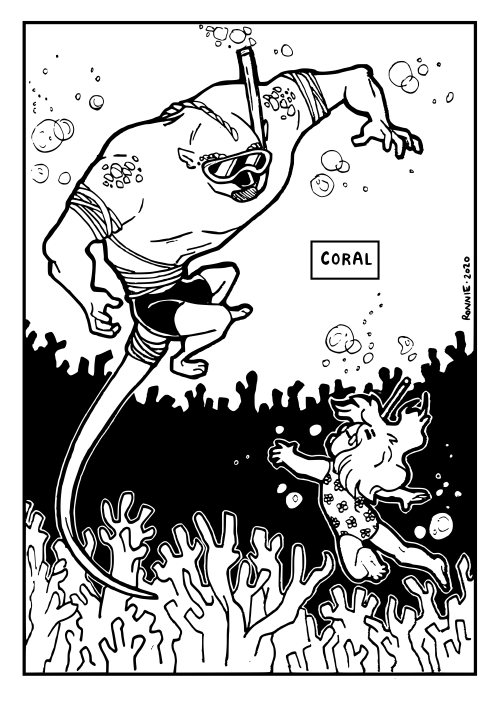  Inktober 2020 // Day 20 // Coral