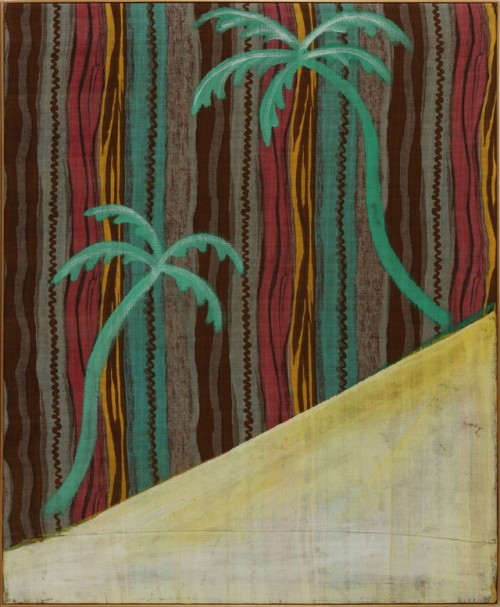 thunderstruck9:Sigmar Polke (German, 1941-2010), Das Palmen-Bild [The Palm Painting], 1964, Emulsion