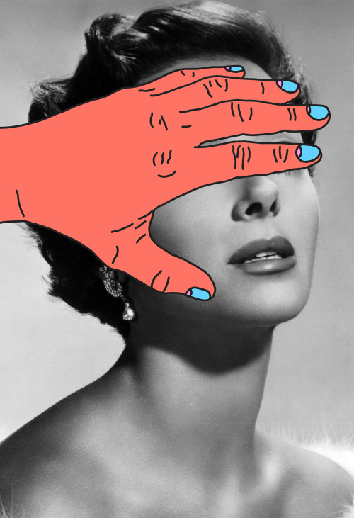 asylum-art-2:   Tyler Spangler’s Spooky Neon Portrait Remixes Tyler Spangler’s  digital collages rehash old portraits to uncanny effect. He mixes faces  like batter or melts them like wax. Of course this would be much more  gruesome were it not for