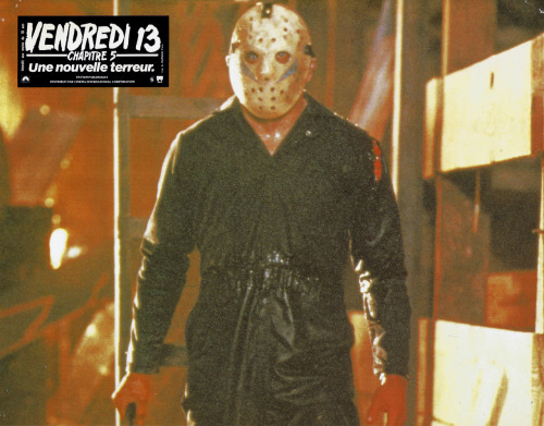 scarymovies101:Friday The 13th Part 5 A New Beginning French lobby card