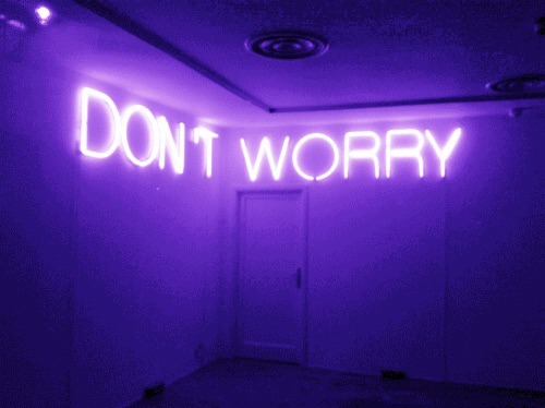 #dont worry be happy #purple glow#violet aesthetic