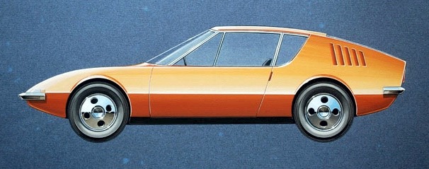 carsthatnevermadeit:  Autobianchi Coupe, 1968. Pio ManzÃ¹â€™s proposal for