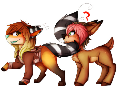 sixcorrupted:   deers https://www.furaffinity.net/view/27632866/  https://oddends.deviantart.com/art/Ych-Love-Struck-3-hardshade-749331718    <3