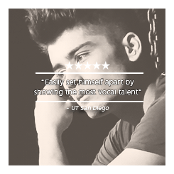 :  Zayn Malik, ladies and gentlemen! 