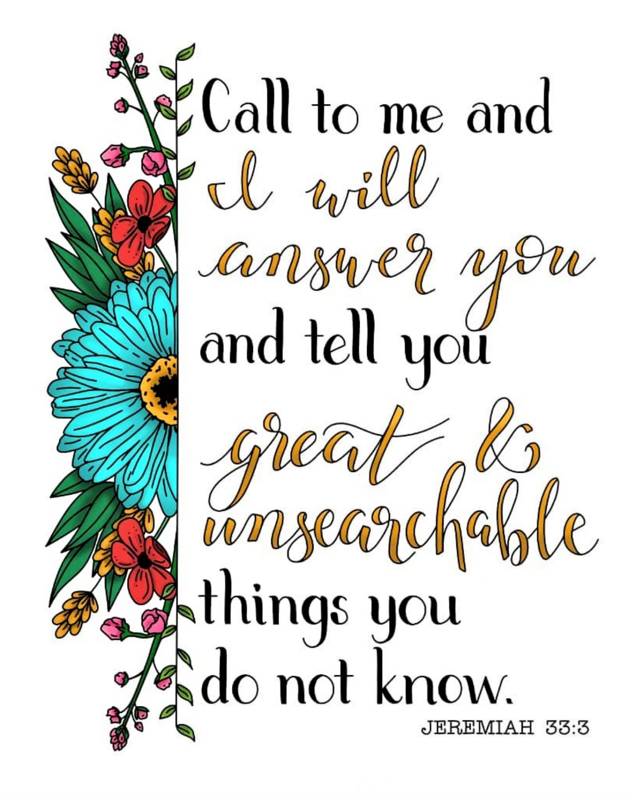 The Living Jeremiah 33 3 NIV Call To Me And I Will 