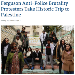 stormingtheivory:  mangoestho:  6gud:  “In the spirit of Malcolm X, Angela Davis, Stokely Carmichael and many others, we thought the connections between the African American leadership of the movement in the US and those on the ground in Palestine needed