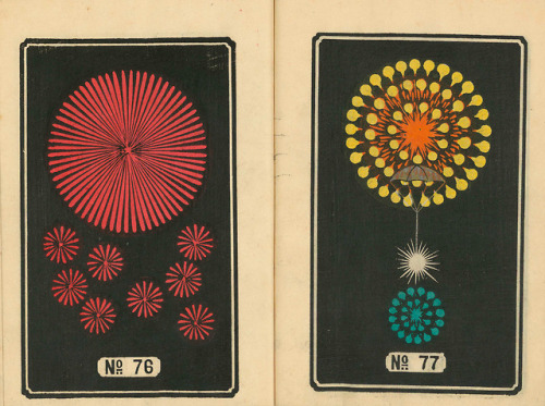 itscolossal: Hundreds of Japanese Firework Illustrations Now Available for Free Download  @aeid
