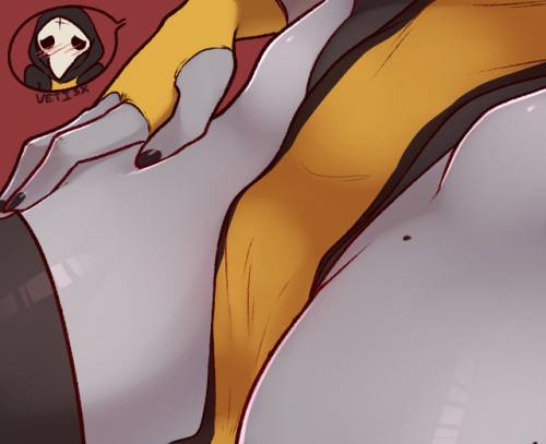 Close up of &hellip; Margaret’s robes, yes. Nice robes. [18 + art twitter]