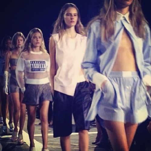 Love the new SS14 Alexander wang collection, especially that blue! #NYFW #alexanderwang #wang #stree