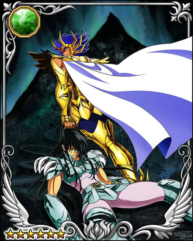 anewe9:  saintseiya-zone:  Saint Seiya Galaxy Card Battle  Aioros. And Aioria. But