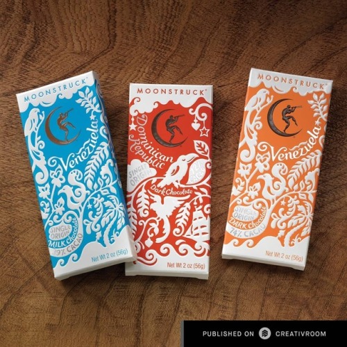 Really cool #identity & #packaging for Moonstruck Chocolatier by Sandstrom Partners. Check it ou