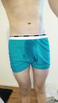 wettingguy94:  I had a little accident, so now I’m in a fresh Goodnite and a clean pair of undies! 