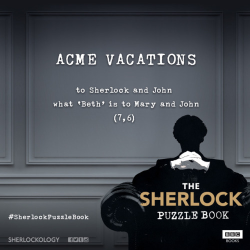 #SherlockPuzzleBook Day Four! What&rsquo;s in an anagram? PRE-ORDER your copy, out October 26! h