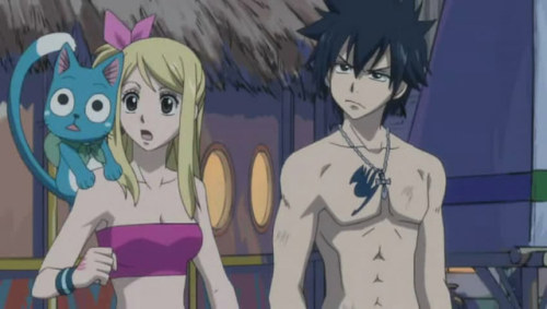 autumnleavescoffeedreams:Do you ever notice just how much Gray and Lucy casually stand next to each 