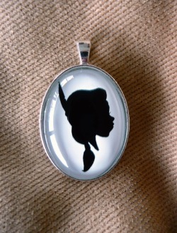 Theshadowstudio:  The Tiger Lily Silhouette Pendant Is Back In Stock In My Etsy Shop,