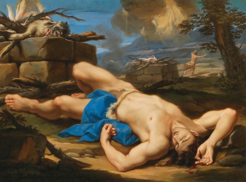 antonio-m:  “The Death of Abel”, by Aureliano Milani (1675–1749). Italian late-Baroque painter. oil on canvas                                                                                           