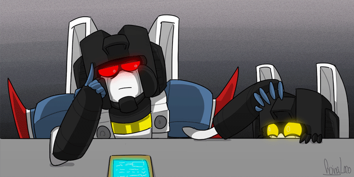 starbanshee:  goingloco:  Skywarp being needy. Obviously inspired by all those cat