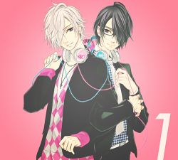 hortensii:   Brothers Conflict light novel covers.
