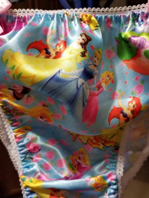 lovesatin58:My brand new Disney Little girl print satin panties Just received them today bought them