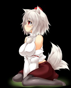 good-dog-girls:  Waiting for Mistress Shameimaru’s