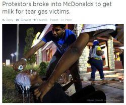 kingjaffejoffer:  Remember this when you read reports of people ‘looting’ McDonalds tomorrow 